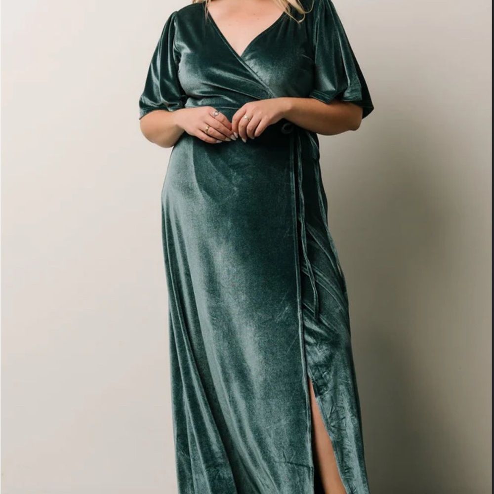 Baltic Born Velvet Maxi Dress Persian Blue